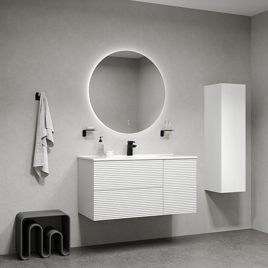 Тумба с умывальником (0131000i28) подвесная 100 см, белый, IDDIS Bild BIL10W0i95K