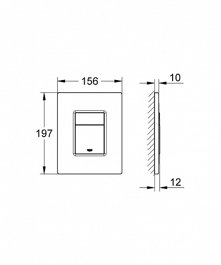 Инсталляция для унитаза 3в1 Grohe Rapid SL 38772001BLACK (квадр. клавиша черная)
