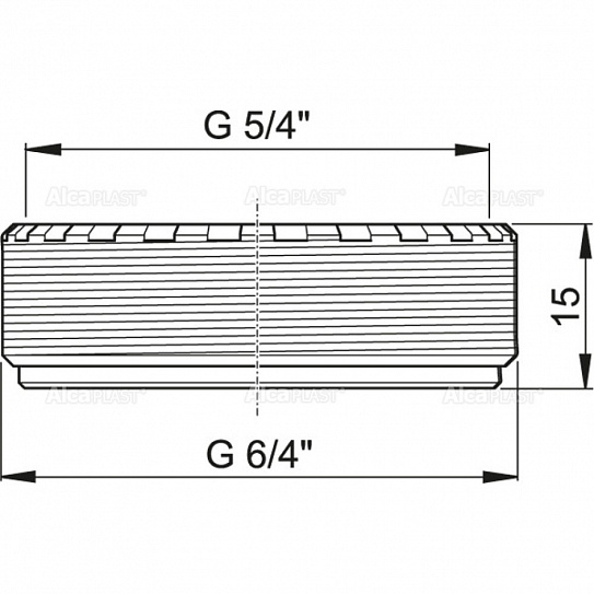 Подсоединение AlcaPlast S0507-ND6/4" × 5/4"