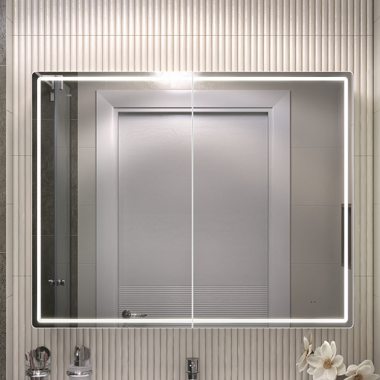 Шкаф зеркальный навесной Vigo Geometry Classic 1000