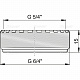 Подсоединение AlcaPlast S0507-ND6/4" × 5/4"