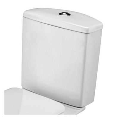 Бачок унитаза Santek Алькор с крышкой, м/о расстояние 16,5см, нижний подвод 1WH301860