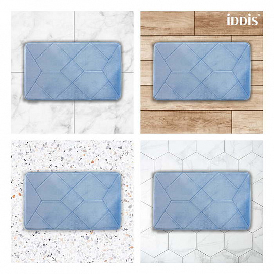 Коврик для ванной комнаты Iddis Basic B24P580i12, 50*80 см, полиэстер с запоминающей пеной