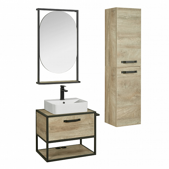 Тумба под накладную раковину Aquaton Лофт Фабрик 65 дуб эндгрейн 1A242301LTDU0