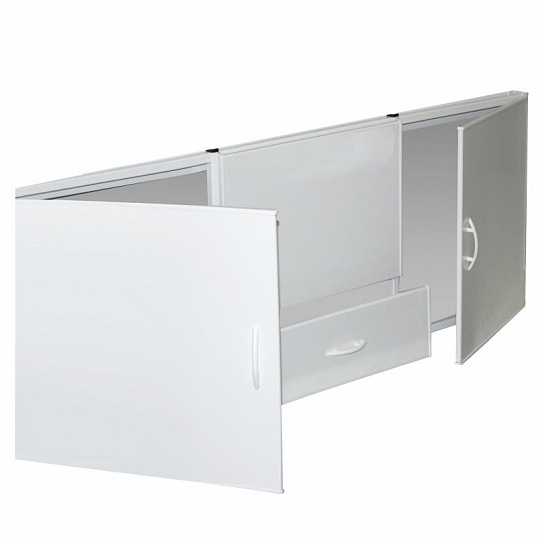 Экран под ванну с выдвижным ящиком 169х56х60 (Белый)