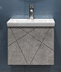 Тумба с раковиной 50 Vigo Geometry 500-0-1 навесная бетон