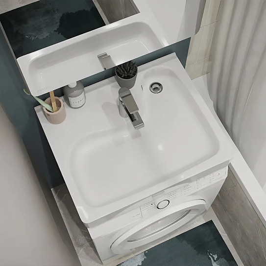 Раковина над стиральной машиной Santek Клио 60х51 с кронштейнами 1WH501770