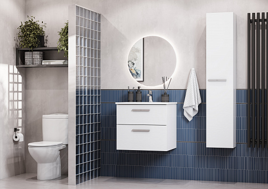 Тумба под раковину Roca Victoria 60 белый глянец 2 ящика A857468806