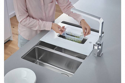 Мойка кухонная Grohe K700U 80-S 76/45 1.5,чаша слева 31575SD0