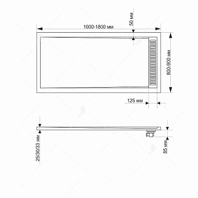Душевой поддон RGW STM-W