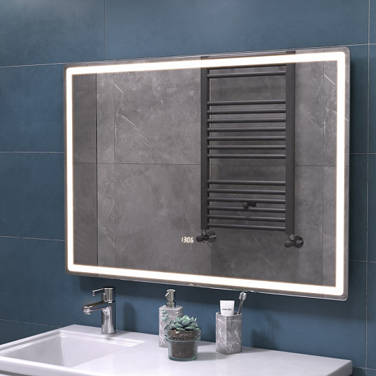 Зеркало в ванную 100х70 VIGO GEOMETRY LUXE 1000 на взмах