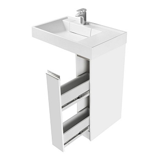 Узкий выдвижной ящик 18х88 Акватон Лондри 20 1A236101LH010 под стиральную машину