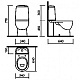 Унитаз-компакт Sanita Luxe Best Color Sea (крышка микролифт) BSTSLCC08120522