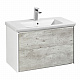Тумба под раковину Roca Ronda 80 белый матовый/бетон ZRU9303004