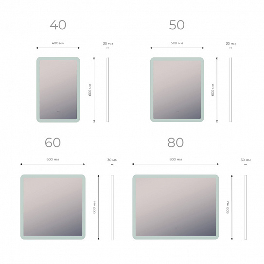 Зеркало Vigo Wing Classic 500