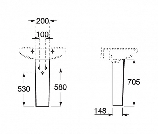 Пьедестал Roca Access ZRU9307611