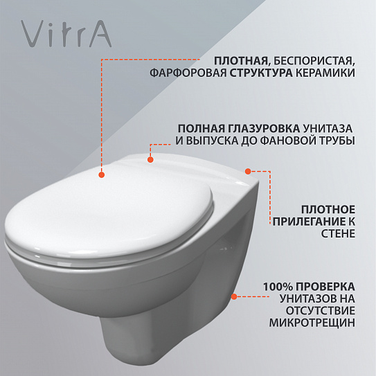 Комплект инсталляции с унитазом 3в1 Vitra 7855N007-7151