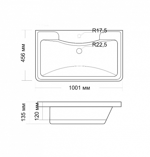 Раковина Grossman АДЕЛЬ 100, 4627173210263