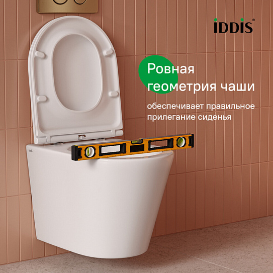 Унитаз подвесной безободковый c системой смыва Торнадо Iddis Calipso Q CAQRDSEi25