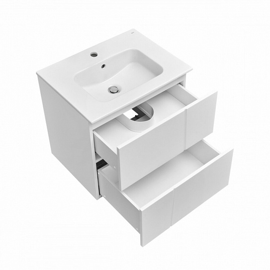 Тумба под раковину Roca PILAR модуль 2 ящика 600 белый A857668472 (рак. 261033 не входит в комплект)