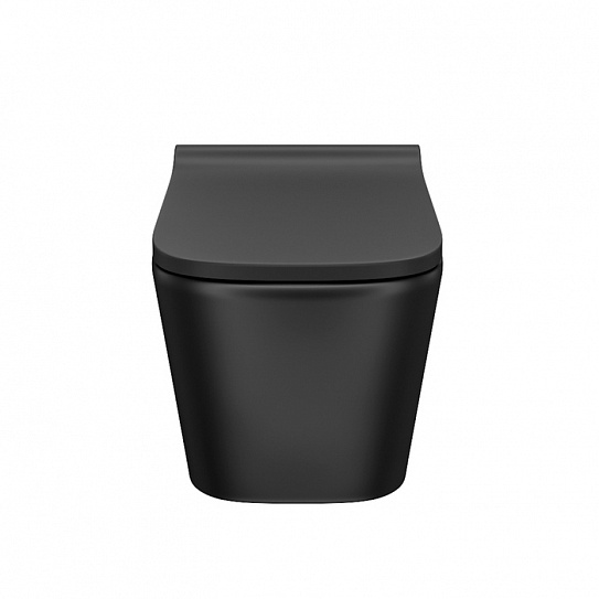 Унитаз подвесной черный матовый безободковый Iddis Bild BILR2BMi25