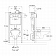 Комплект инсталляция с подвесным унитазом Roca Victoria 7893100000