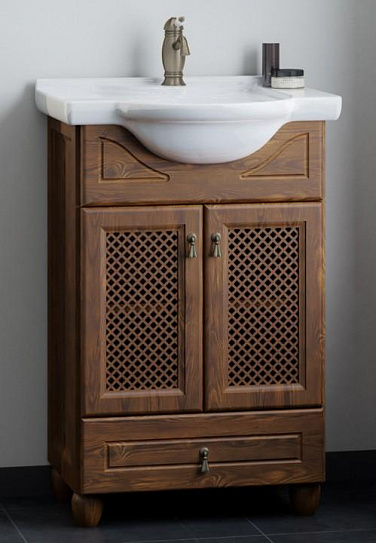 Тумба без раковины Opadiris Тибет 50, цвет нагал, с решеткой