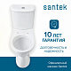 Унитаз-компакт Santek Бореаль 1WH501885 с диагональным выпуском стандарт- 2 режима дюропласт тонкое микролифт