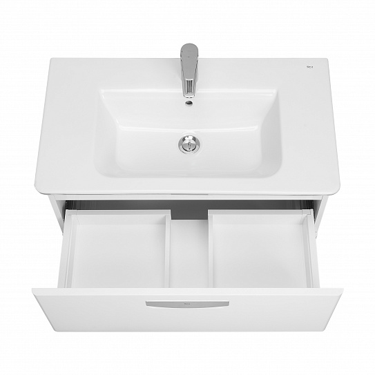 Тумба с раковиной Roca The Gap 80 ZRU9302732, белая матовая