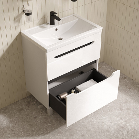 Тумба с умывальником (4077000i28) 70см Ray IDDIS RAY70WFi95K