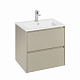 Тумба под раковину Roca Ona 600 бежево-серый матовый 2 ящика A857613510