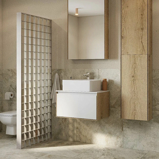 Раковина накладная 50 Aquaton Roca Mila 50 732700B000 прямоугольная