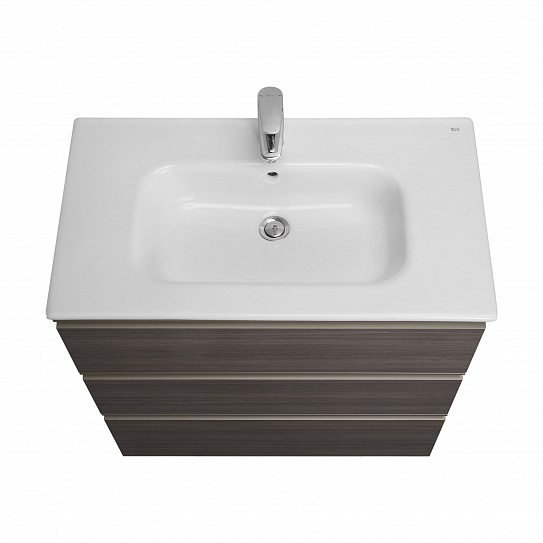 Тумба с раковиной Roca The Gap 80 3 ящика A857406402, городской дуб