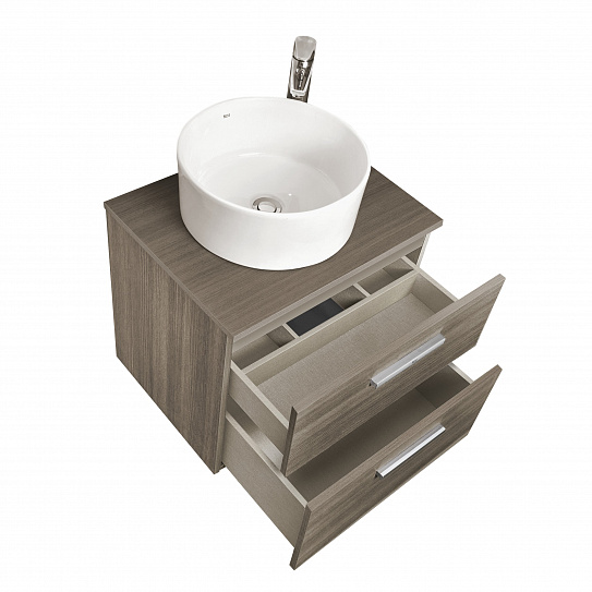 Тумба под раковину Roca Victoria 60 городской дуб 2 ящика A857468402