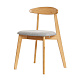 Стул из бамбука FN-240D NATURE BAMBOO+BELGE FABRIC
