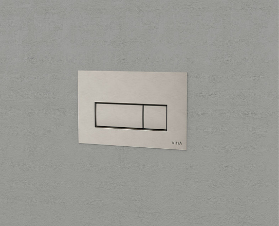 Панель смыва Vitra Root Square, никель 740-2395