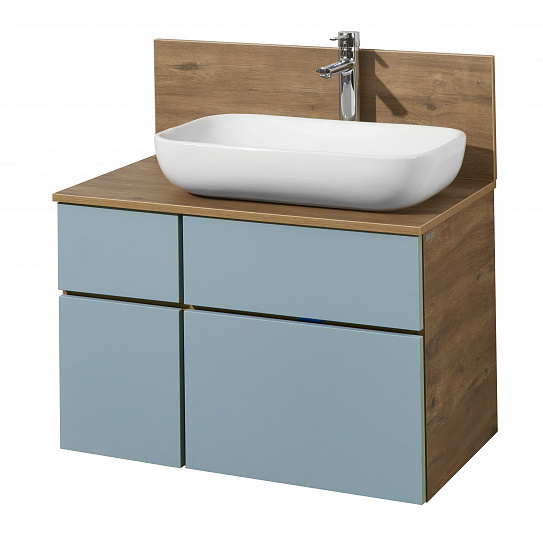 Тумба под раковину Aquaton Мишель 80 дуб рустикальный, фьорд 1A256801MIX30