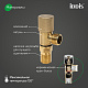 Кран угловой с отражателем IDDIS 910B0A6C2GDZ 1/2; 1/2, кран-букса латунь золото