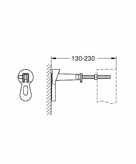Настенный угол для монтажа GROHE RAPID SL 3855800M (2шт)