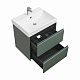 Тумба с раковиной Roca Ona 600 A857613513 2 ящика,зеленый матовый