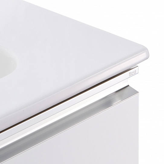 Тумба под раковину Roca The Gap 80 белый глянец 2 ящика A857399806