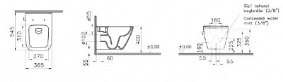 Унитаз подвесной VitrA Integra Square 7082B003-0075