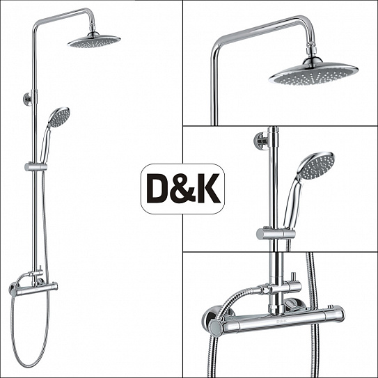Душевая система с термостатом D&K Bayern Potsdam DA2113701B09