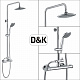 Душевая система с термостатом D&K Bayern Potsdam DA2113701B09