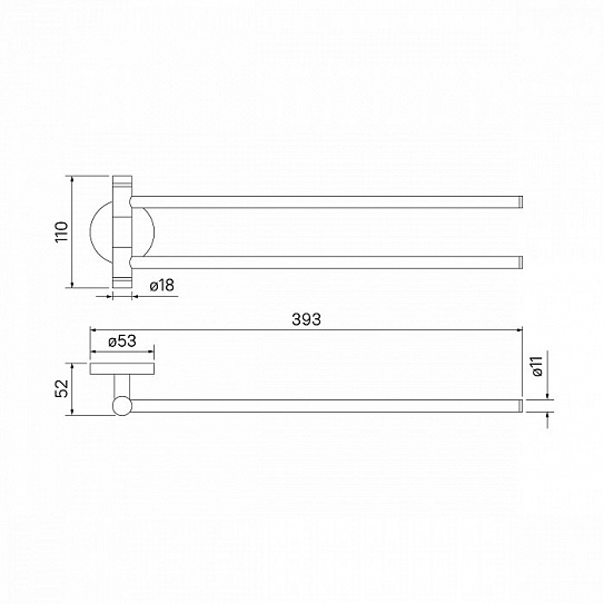 Полотенцесушитель двойной Iddis Sena SENSS20i49