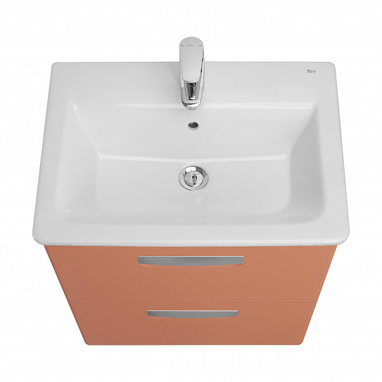 Тумба под раковину Roca The Gap Original 60, 2 ящика, терракота, ZRU9307837
