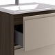 Тумба под раковину Люмин 75 Орех Франклин/Капучино (рак 161073 в комплект не входит) AQUATON 1A294001A5OK0