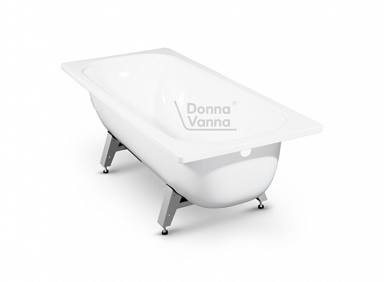 Ванна стальная 140х70 DONNA VANNA с антибактериальным покрытием DV-45901, с опорной подставкой ОР-01200