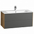Тумба под раковину Aquaton Сохо 100 дуб веллингтон, графит софт 1A258201AJA00 (под рак. Элина 100)