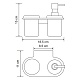 Держатель стакана и дозатора WasserKRAFT Kammel K-8389